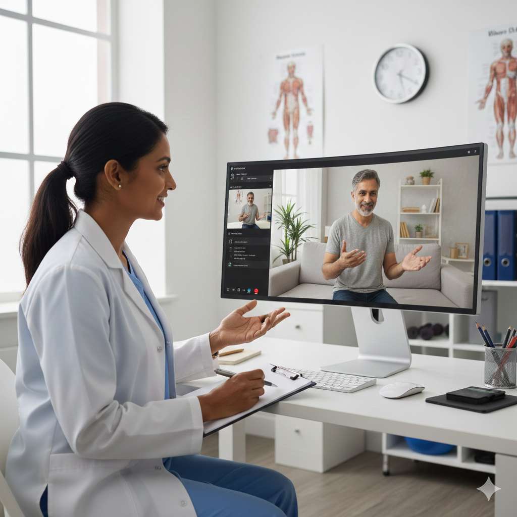 Virtual physiotherapy care - video consultation